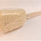 Bath Brush with Natural Sisal Sponge & Long Natural Wood Handle