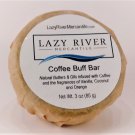 Coffee Buff Bar Soap - 3 oz Round Bar