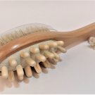 Natural Boar Bristled Brush with Massaging Head