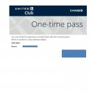 United Airlines Club Lounge One-Time Pass EXP 1 - 3 Weeks