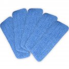 Set of 5 Blue Microfiber Mop Pads Head