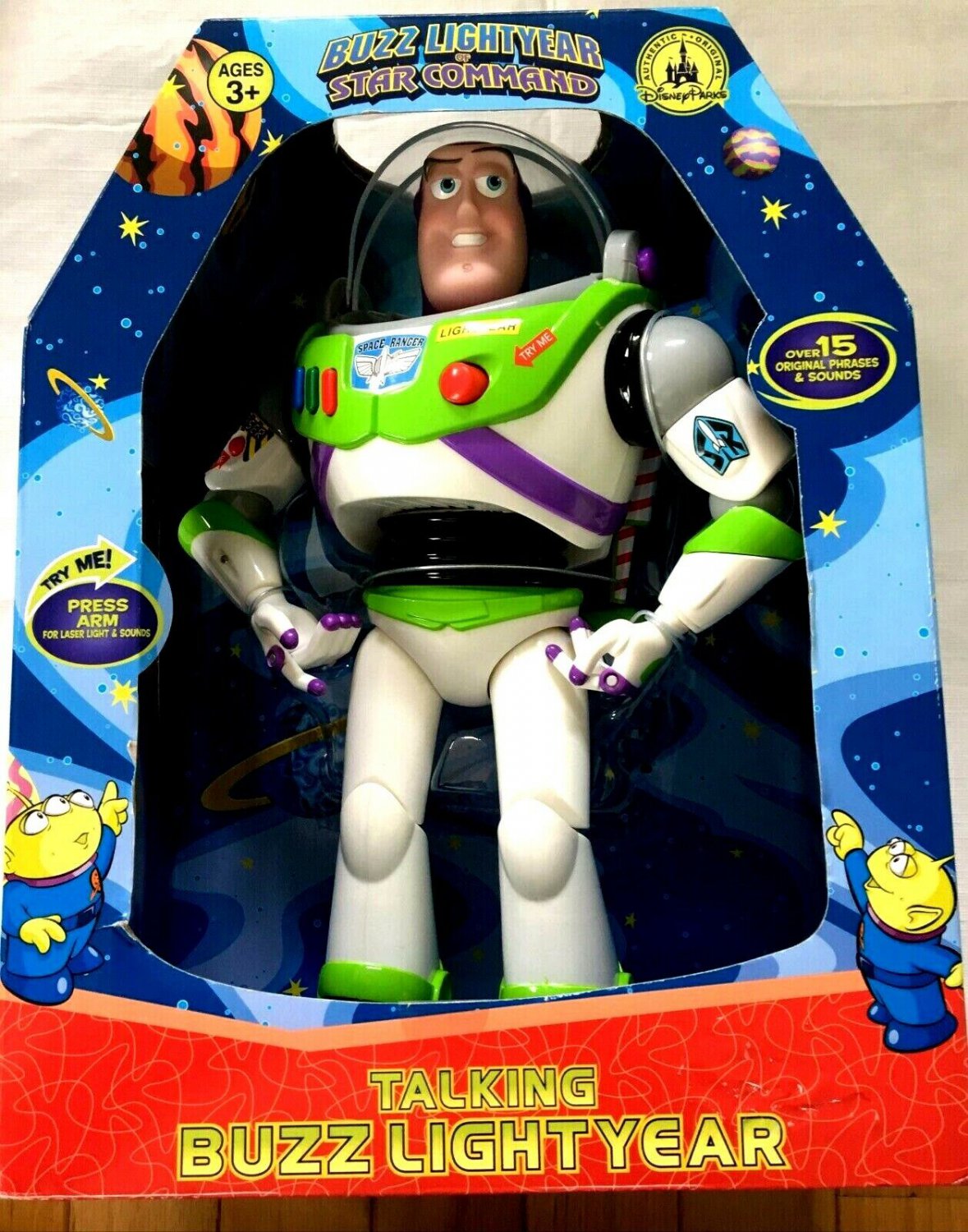 Disney Store Exclusive Toy Story Talking Buzz Lightyear Star Command