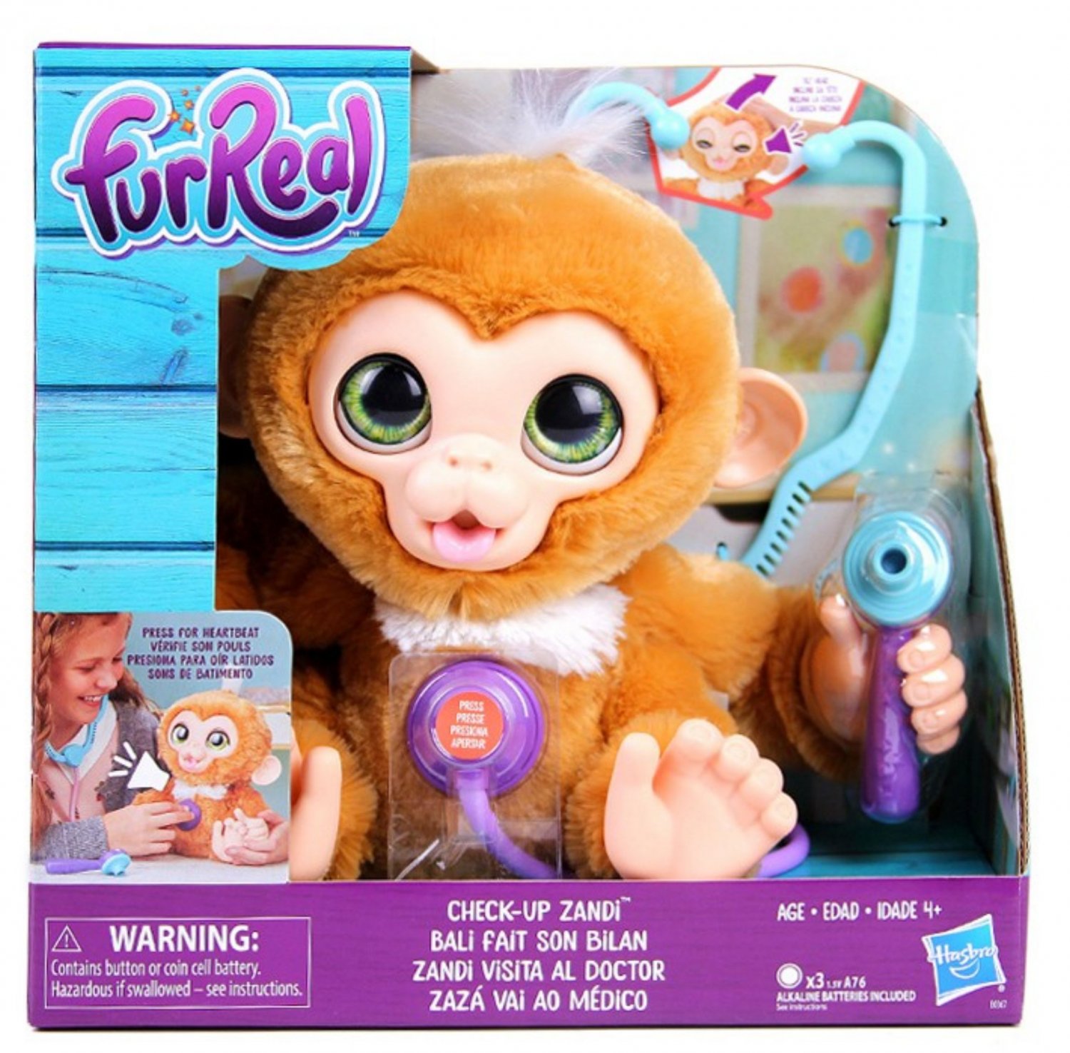 Hasbro FurReal Big Wags Interactive Pet Check-up Zandi