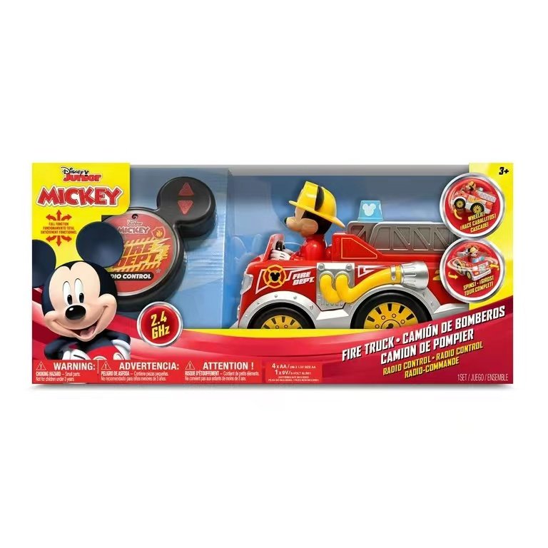 Disney Junior Mickey Mouse Remote Control Fire Truck Fire Dept Mickey RC