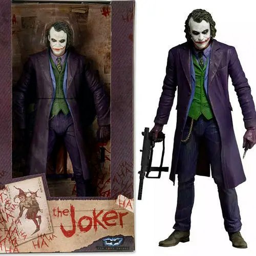 NECA Batman Dark Knight Heath Ledger Joker 7" DC Comics Action Figure Toy