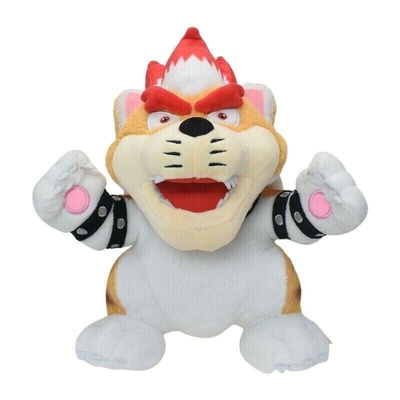 Super Mario 3D World Meowser Cat Bowser Koopa Plush Doll Stuffed Animal Toy 11"