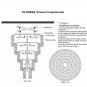 SLS5622 VENINI TUBULAR CHANDELIER