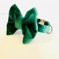 Green Velvet Bow Tie Collar