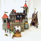 Playmobil 3666 Knights Large Steck Castle 99% Complete With Extras Siege Tower