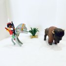 Playmobil 3731 Native American Bison Hunter 100% Complete