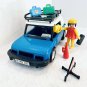 Playmobil 3210v1 Blue Car Complete Vintage