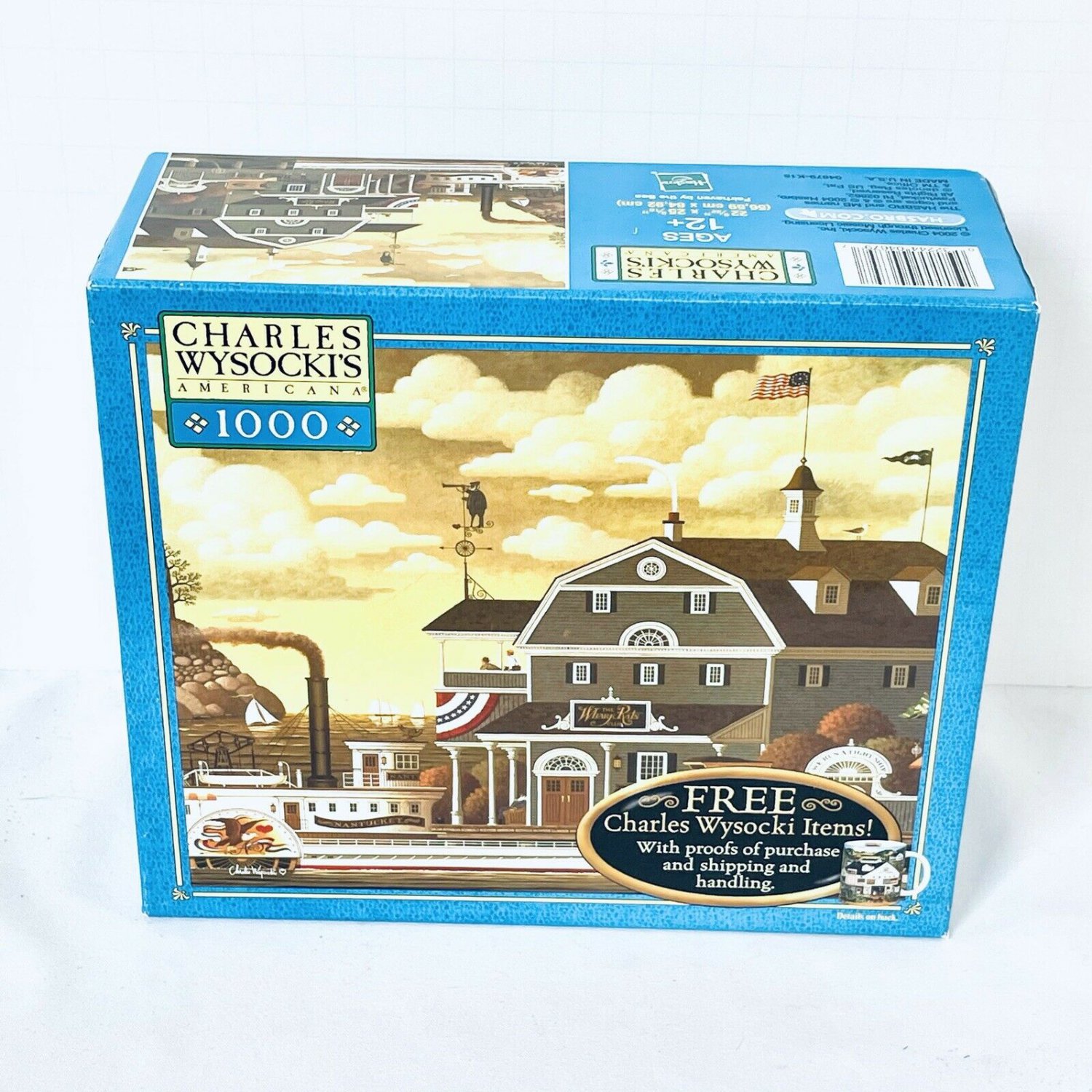 Charles Wysocki's 1000 Piece MB Puzzle Fairhaven By The Sea 2004 NEW