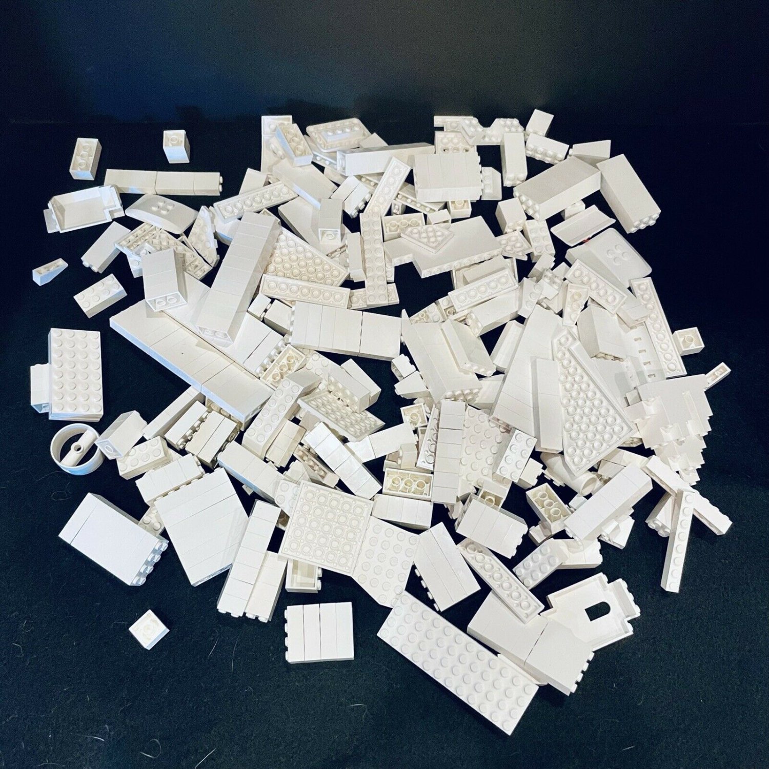 Lego 1 pound 7 oz White Bulk Bricks Mixed Lot Parts