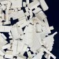 Lego 1 pound 7 oz White Bulk Bricks Mixed Lot Parts
