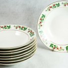 Gibson Christmas Charm Soup Cereal Bowls Set of 8