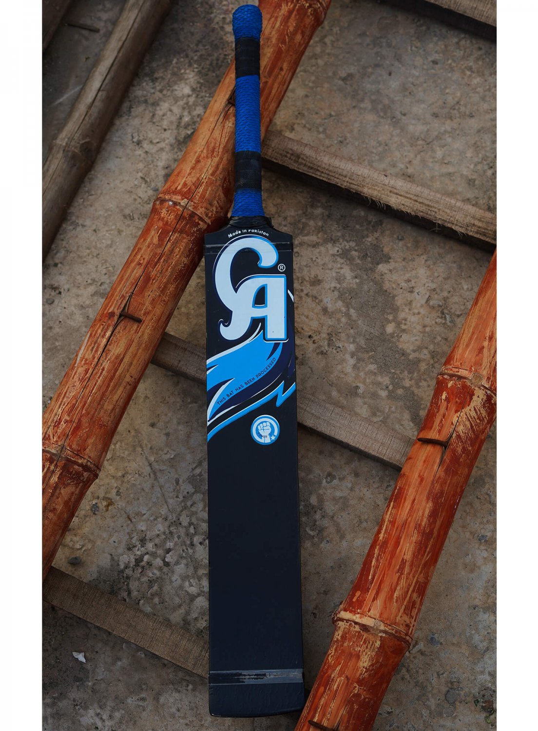 CA CRICKET BAT WOLF POWERTEK KASHMIR WILLOW WOOD CANE HANDLE