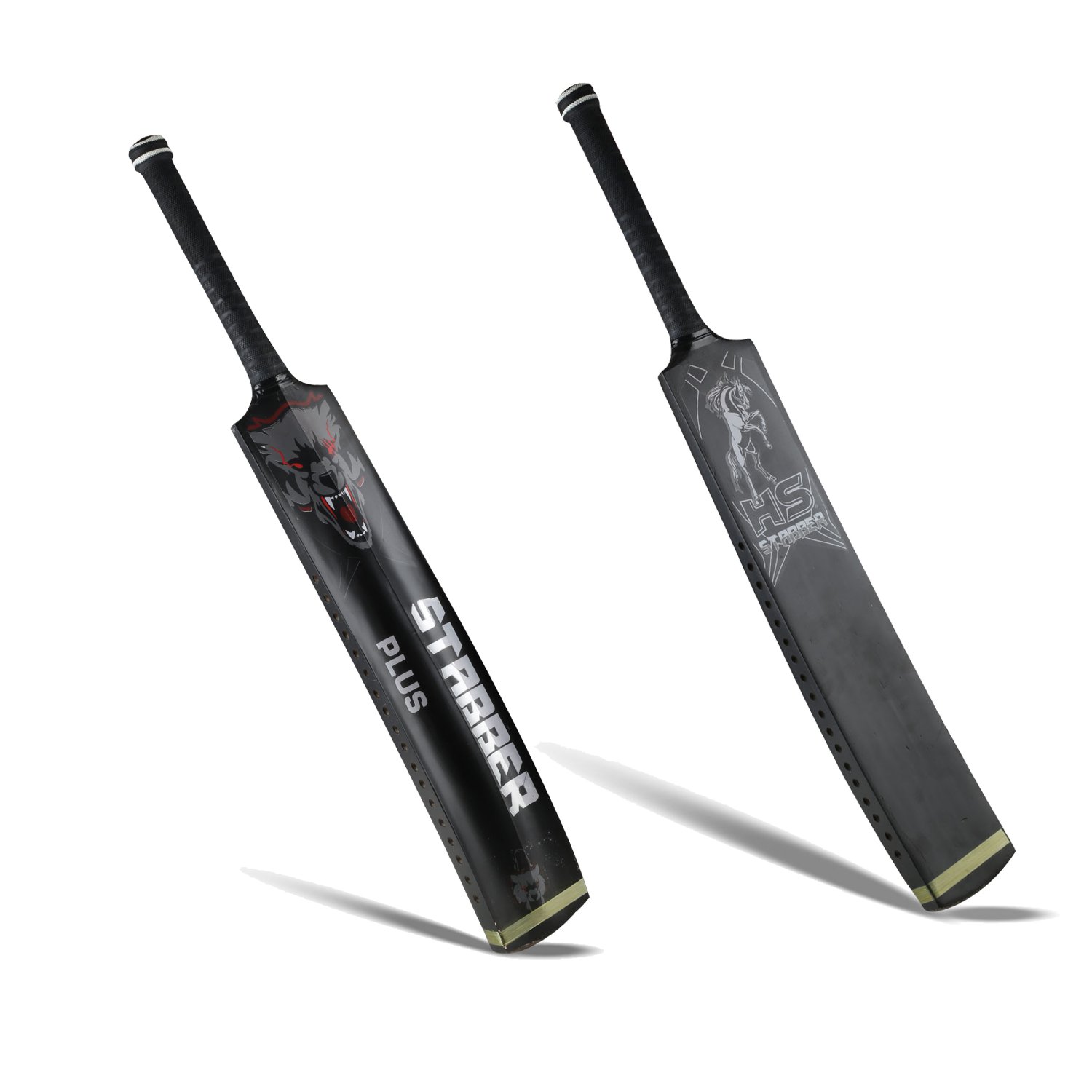 HS CRICKET BAT STABBER PLUS KASHMIR WILLOW WOOD CANE HANDLE, SOFTBALL