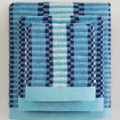 BLUE AND JACQUARD COTTON HOME TOWELS SOFTY LIGHTWEIGHT-TOILET TOWELS-HOTEL SPA TOWELS PACK OF 3