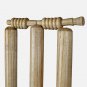 NATURAL KASHMIR WILLOW WOOD CRICKET SPRING BACK STUMPS WITH BAILS FOR CLUB TRAINING MATCHES