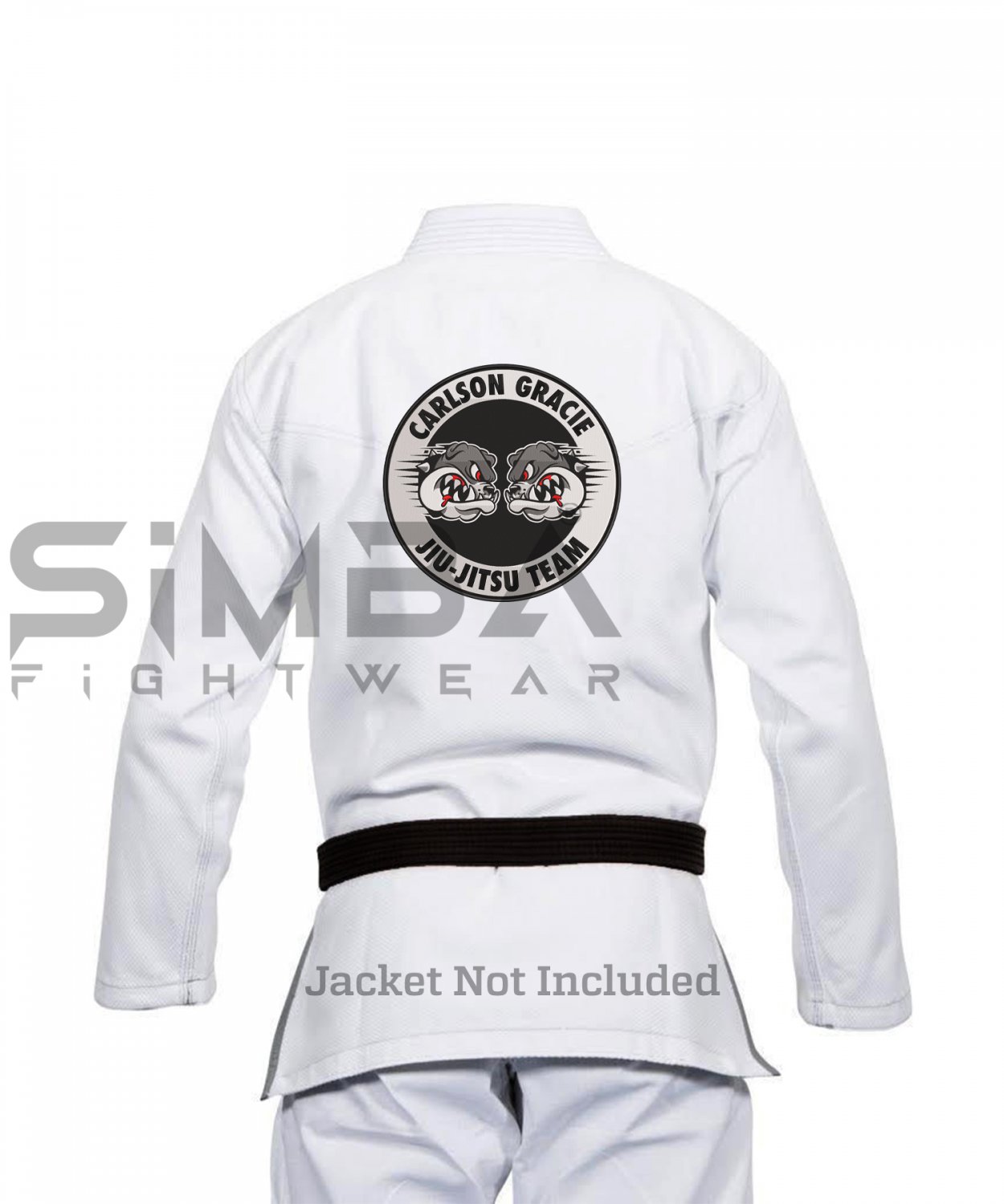 Bjj CARLSON GRACIE Embroidery Patch Large Grappling Gracie Gi Patch Bjj