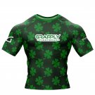 Irish BJJ Rashguard Jiujitsu Compression Training Shirt BJJ IRISH Leaf Grappling Rashguard