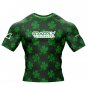 Irish BJJ Rashguard Jiujitsu Compression Training Shirt BJJ IRISH Leaf Grappling Rashguard