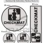 Checkmat BJJ Embroidery Patches BJJ Kimono Patch Checkmat BJJ Patches Full Pack