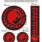 Renzo Gracie BJJ Embroidery Patches BJJ Gi Patches BJJ Gracie Embroidery Patches