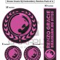 Pink BJJ Gi Patches Renzo Gracie Embroidery Patches BJJ Gracie Patches Full Set