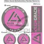 BJJ Rilion Gracie Embroidery Patches BJJ Patches Martial arts Gracie Jiujitsu Patches Pack of 4