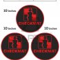 Checkmat BJJ Kimono Patch BJJ Checkmat Patches Jiujitsu Gi Embroidery Patches Pack of 3