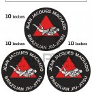 Jiujitsu Jacques Machado Embroidery Patches Martial Arts Patches BJJ Gi Patches Pack of 3