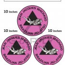 3 Pcs BJJ Gi Kimono Patches Jacques Machado BJJ Patches Jiujitsu Embroidery Patches