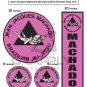 Machado BJJ Gi Patches Jiujitsu Embroidery Patches Machado BJJ Team Patches Pack of 4
