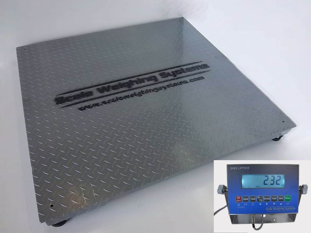 4'x6' 5K NTEP-LEGAL FOR TRADE SHIPPING,PALLET,PLATFORM,FLOOR SCALE-LCD DISPLAY