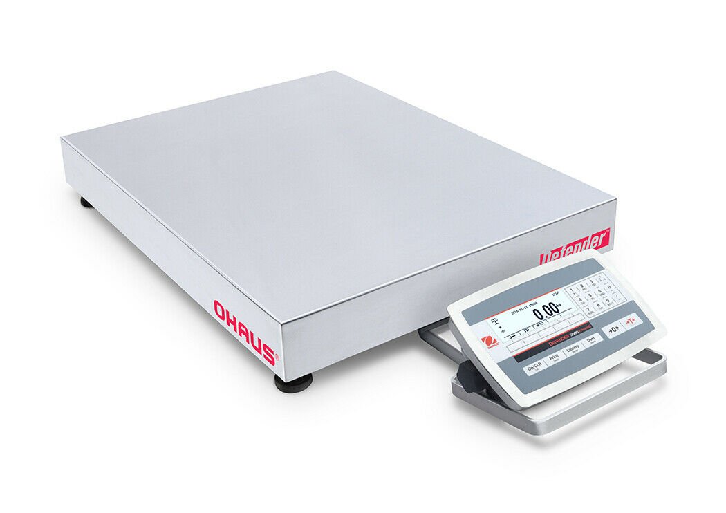 Ohaus D52XW125WTX5 Low Profile WashDown Bench Scale, 250 lb x 0.05 lb,(30461669)