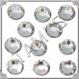 12ss 144 Swarovski Flat Back 2028 Crystal Clear