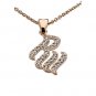  Rose Gold Plated CZ Necklace