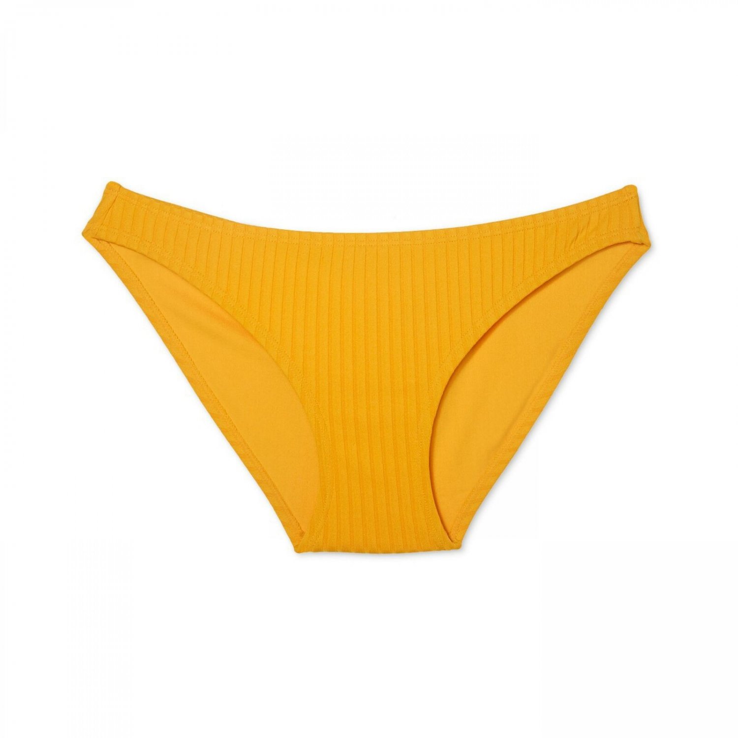 Xhilaration Women's Ribbed Hipster Bikini Bottom X-Large Yellow