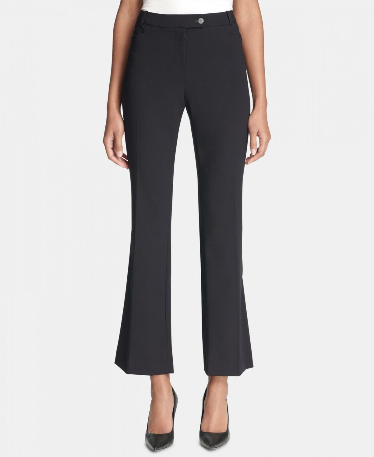 Calvin Klein Women's Modern Fit Trousers Pants Navy 8