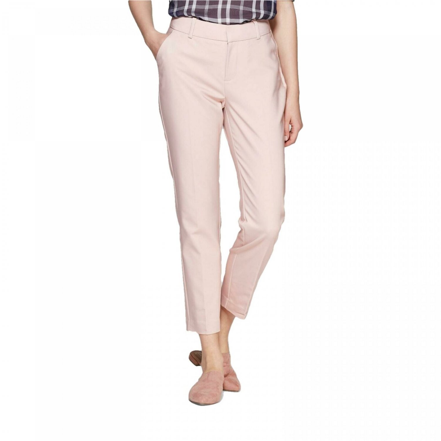 low rise pink pants