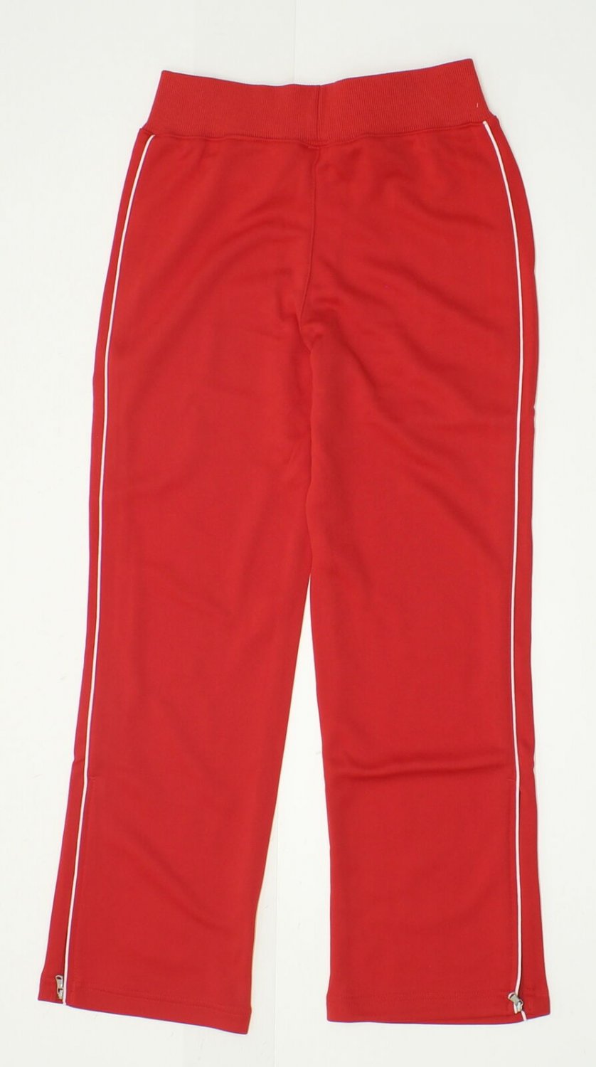 Charles River Girls' Olympian Track Pants Red Large