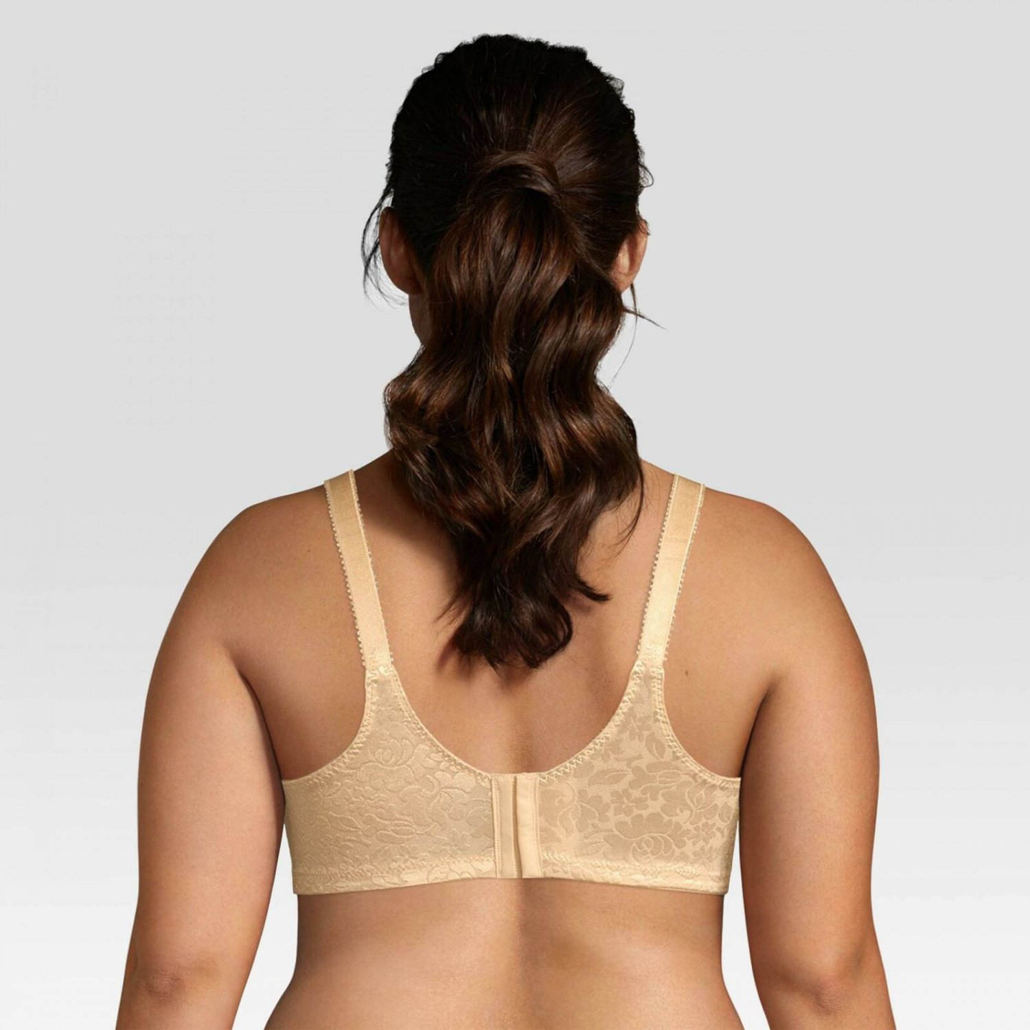 Beauty By Bali Womens Double Support Jacquard Wirefree Bra 38 Dd Nude