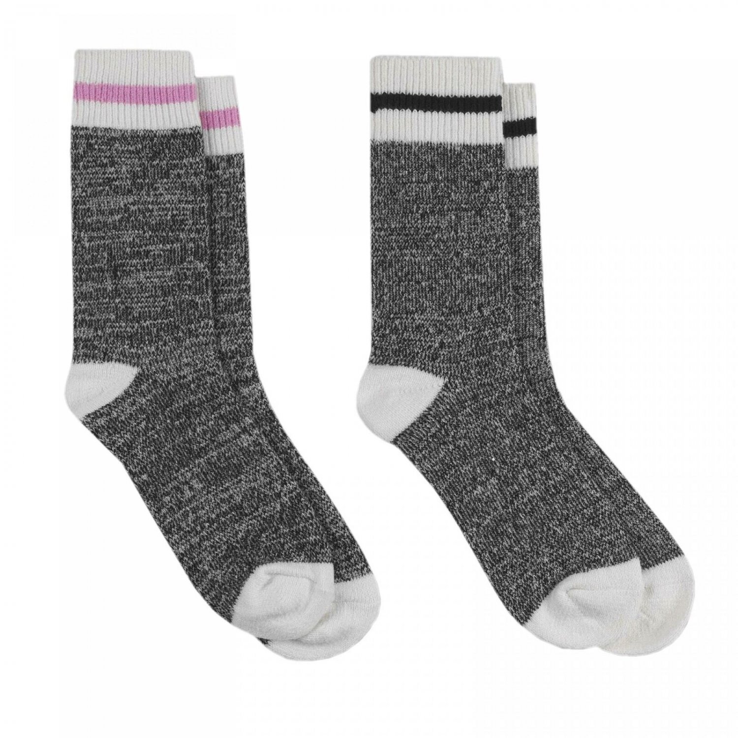 C9 Champion Women's 2 Pack Duo Dry Striped Soft Crew Socks One Size ...