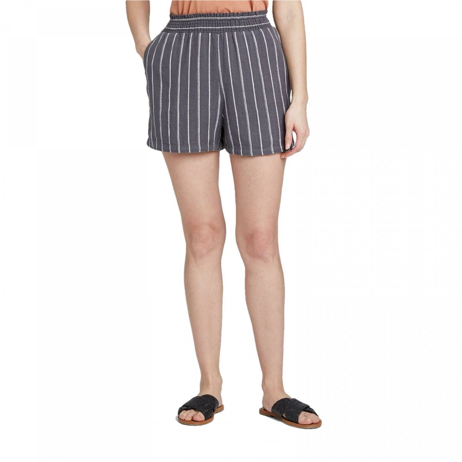 Universal Thread Women's Linen Blend High Rise Pull On Shorts X-Large ...