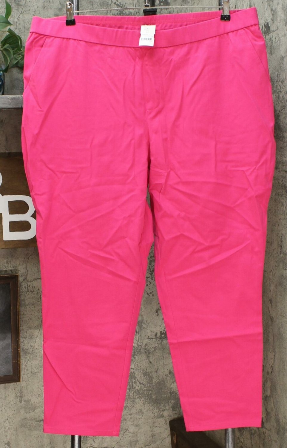 pink ankle pants womens