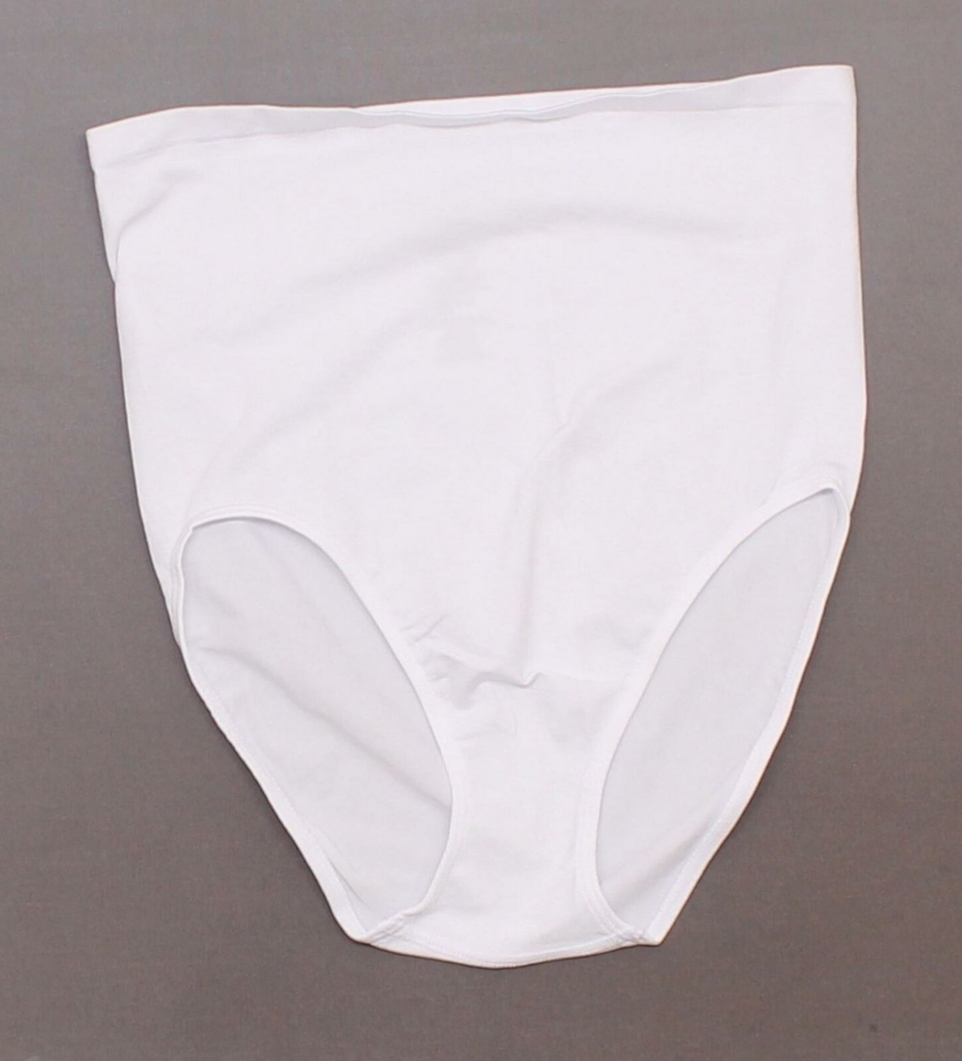 Rhonda Shear Women's Seamless High Waist Ahh Brief Panties Large White