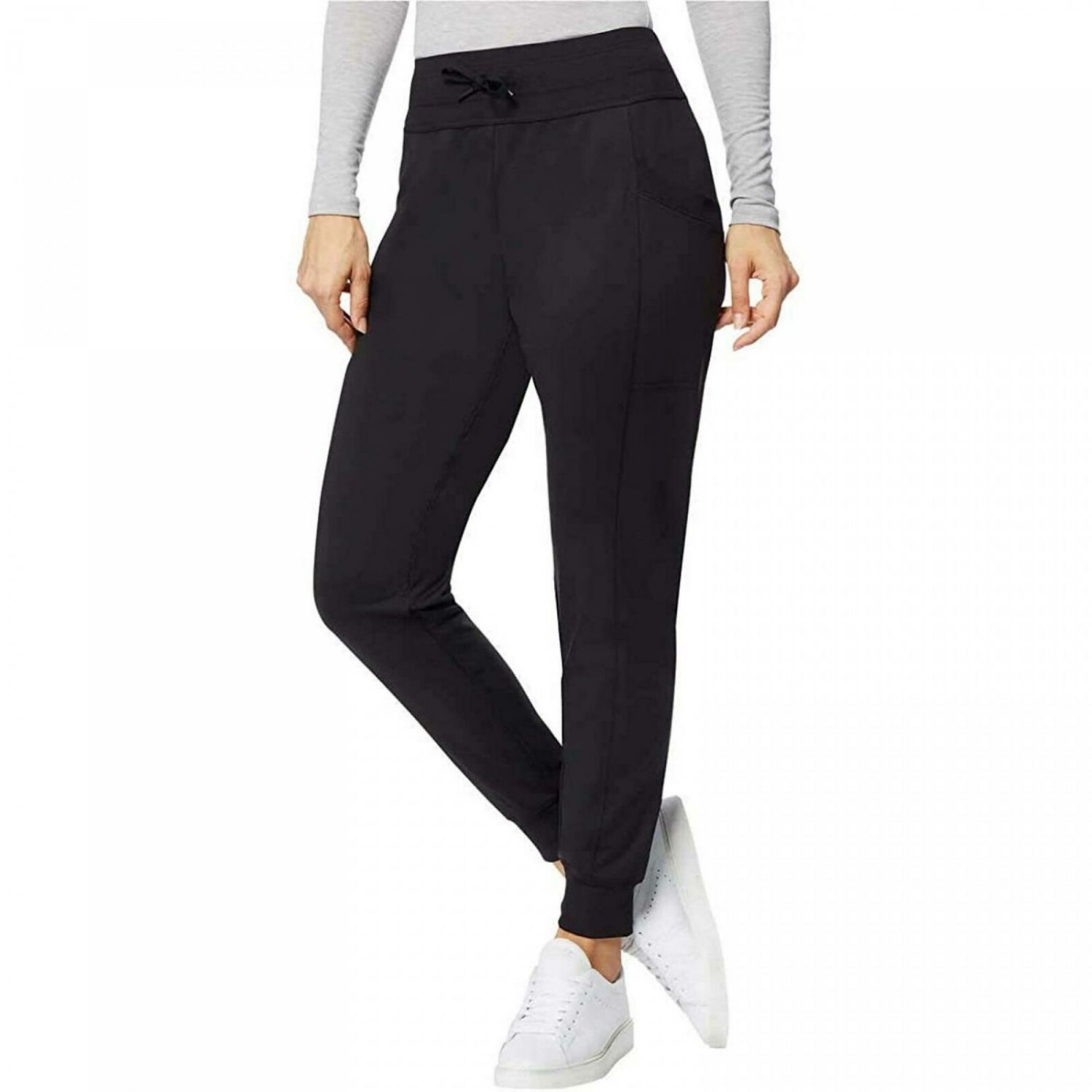 32 Degrees Heat Women's Performance Side Pocket Jogger Pants Large Black