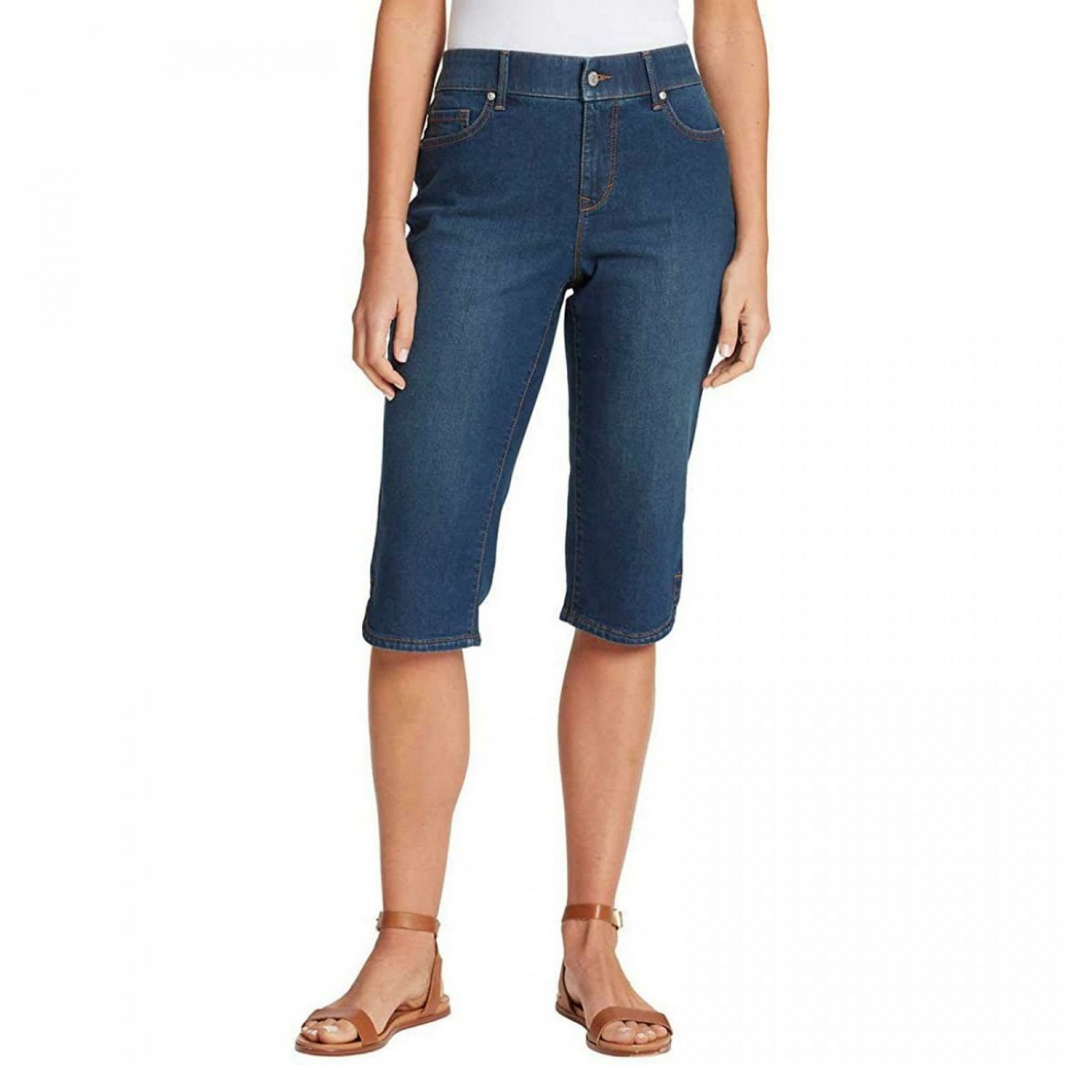 Gloria Vanderbilt Women's All Around Slimming Effect Skimmer Jeans 14 ...