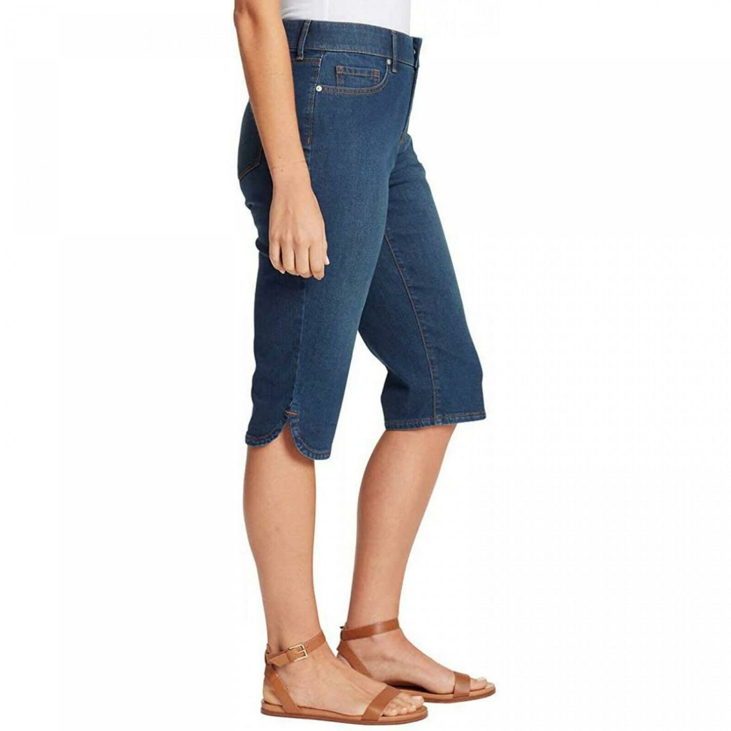 Gloria Vanderbilt Women's All Around Slimming Effect Skimmer Jeans 14 ...